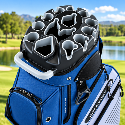 🔥T-Lock Golf Cart Bag with 14 Way Organizer Divider Top