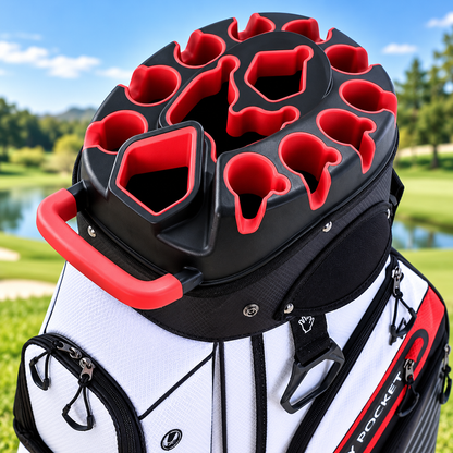 🔥T-Lock Golf Cart Bag with 14 Way Organizer Divider Top